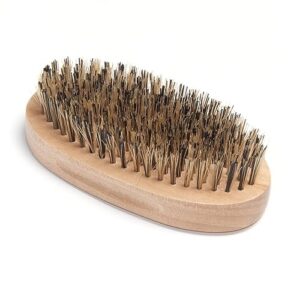Diane Reinforced Boar Bristle Military Wave Brush for Men and Barbers – Hard Bristles for Thick to Coarse Hair – Use for Detangling, Smoothing, Wave Styles, Restore Shine and Texture