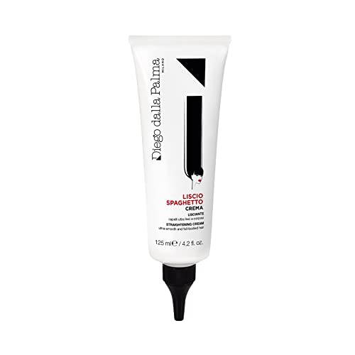 Diego dalla Palma Straightening Hair Cream - Smooth, Manageable And Shiny - Sophisticated And Chic Style - Irresistible Product For Medium Or Long Hair - Heat Protection - Long-Lasting Finish - 4.2 Oz
