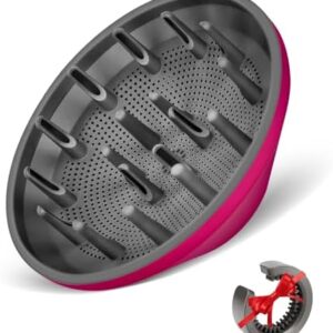 Diffuser Attachment Compatible with Dyson Hair Dryer HD01 HD02 HD03 for Fine Thick Natural Wave and Curly Hair Professional Salon Tool with Filter Cleaning Brush