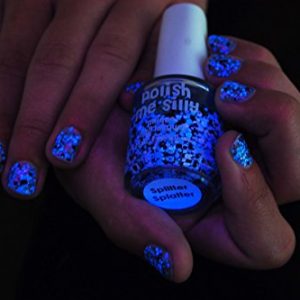 DIRECTGLOW LLC Splitter Splatter: Custom-Blended UV Blacklight Reactive Glitter Nail Polish
