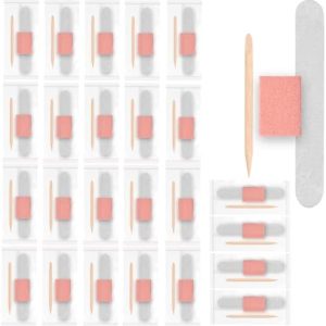 Disposable Manicure Kit,Nail Files Set,Wood Nail File/Mini Nail Buffer/Wood Nail Sticks,Individually Packed Mini Pedicure Set for Fingernails Toenails Nail Salon (24 Pack)