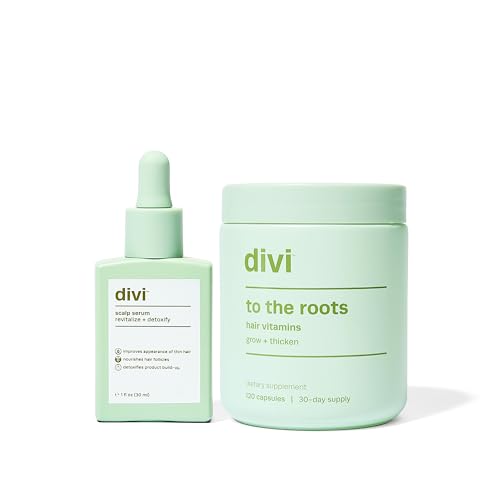 Divi 30ml Scalp Serum plus 30-Day Hair Vitamins Bundle for All Hair Types