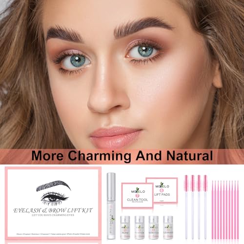 DIY 4-in-1 Black Brow Tint and Lash Lift Kit for Salon Quality Beauty at Home - Image 2