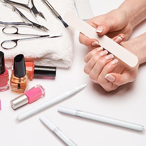 2-Piece DIY French Manicure White Tip Pen Set for Effortless Nail Art Application - Image 6