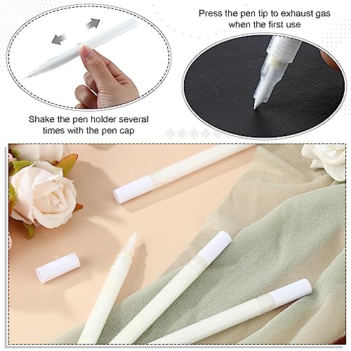 2-Piece DIY French Manicure White Tip Pen Set for Effortless Nail Art Application - Image 3