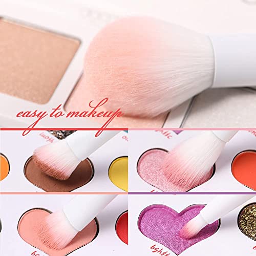 Docolor Professional Makeup Brushes Set 32Pcs Make up Brushes Premium Kabuki Foundation Blending Face Powder Blush Contour Eye Shadows Eyebrow Eyeliner Make Up Brush Gift Kit - Image 5