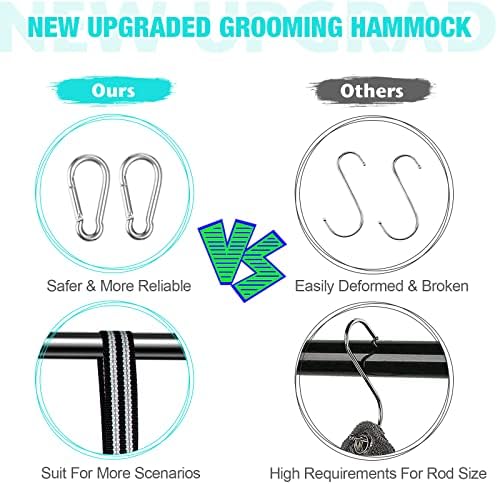 Green Medium Dog Grooming Hammock for Pets up to 40lb Nail Trimming Aid - Image 5