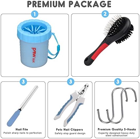 Dog Grooming Supplies – Dog Hammock with Dog Nail Trimmers, Nail File, Comb, Paw Cleaner – Comfortable and Safe Design – Dog Grooming Harness Ideal for Salons, Home Use - Image 2