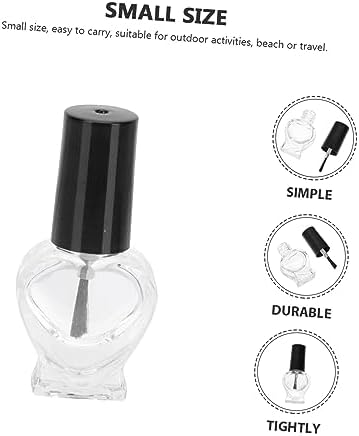 DOITOOL 20pc Empty Nail Polish Bottles with Brushes for Manicure and Storage - Image 2