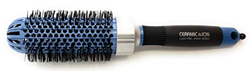 Dome Ceramic Ionic Thermal Hair Brush 2.5 Inch for Smooth Styling and Shine