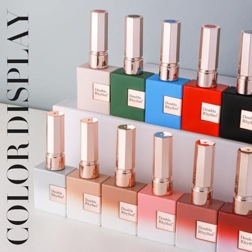 Double Rhythm 15ML Pink Nude Gel Polish Translucent Sheer Neutral Color Jelly Natural UV Led Nail Art DIY at Home (B-A1314) - Image 6