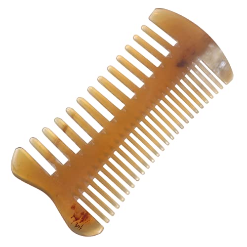 Double-sided Massage Comb Hair Brush Cleaner Tool Wide Double Sided Hair Comb Guasha Scraper Scalp Massager Comb Women Hair Brushes Ox Horn Comb Styling Comb Man Modeling - Image 4