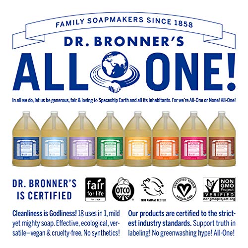 Dr. Bronner's Vegan Tea Tree Liquid Soap 1 Gallon Natural Eco-Friendly - Image 4