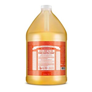 Dr. Bronner's Vegan Tea Tree Liquid Soap 1 Gallon Natural Eco-Friendly