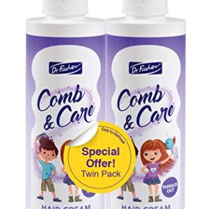 Dr. Fischer Hair Detangler, Cream Leave-In for Children, Rich in Rosemary Oil and Vitamin B5. For an Easy-To-Comb Hair 22 fl.oz. - Twin Pack