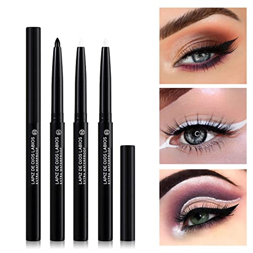 Drama Roller Eyeliner Glue Pen Female Novice Beginner And Sweat Proof Long Lasting Non Smudged White Pencil Liquid Pen Ointment Pen Eye Patch (C, One Size) - Image 3