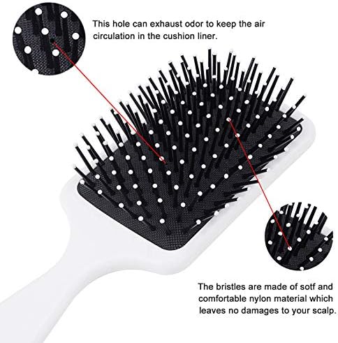 Drop A Gear and Disappear Fashion Hair Brush Everyday Air Cushion Hairbrush with Nylon Bristles for Unisex - Image 5