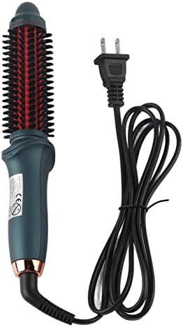 Dual Purpose Curling Brush for Straight and Curly Hair, Portable Electric Hair Brush, Lightweight, Two Temperature Gears