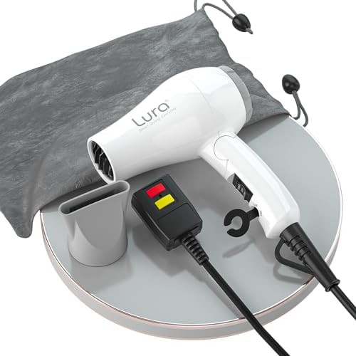 Foldable Dual Voltage Travel Hair Dryer Compact Design Easy Packing