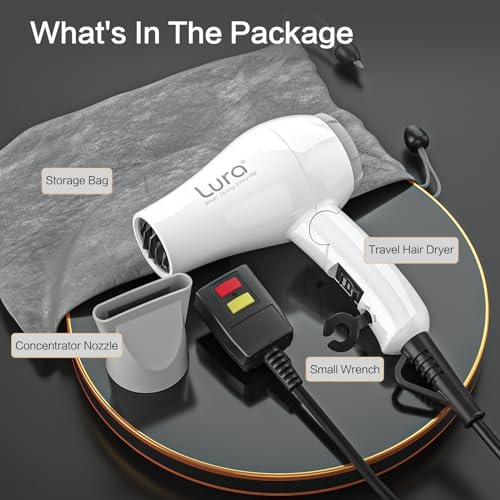 Foldable Dual Voltage Travel Hair Dryer Compact Design Easy Packing - Image 5