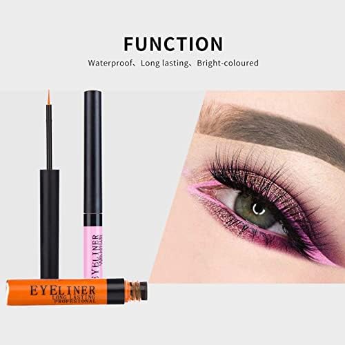 Durable 22 Color Eye Shadow Eyeliner Rainbow Colorful Neon Eyeliner Pencil Pigmented Makeup Fashion Fair - Image 5