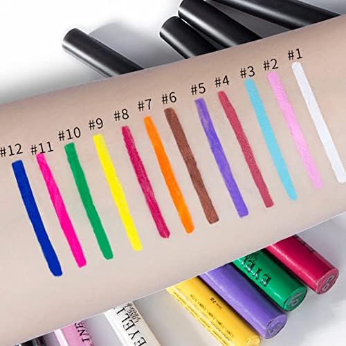 Durable 22 Color Eye Shadow Eyeliner Rainbow Colorful Neon Eyeliner Pencil Pigmented Makeup Fashion Fair - Image 4