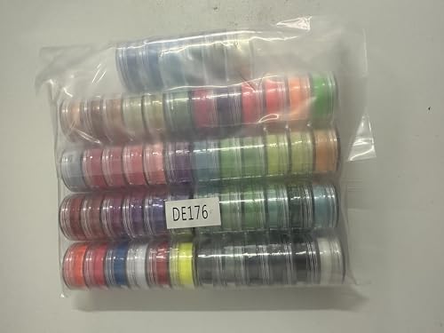 Duufin 54 Colors Nail Pigment Powder Colorful Luminous Powder Iridescent Glitter Pearlescent High-Gloss Halo Powder Pigments for Nails Art, Body and Crafts - Image 11