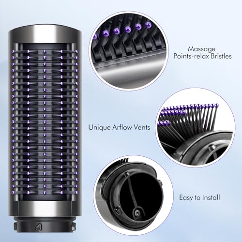 Dyson Airwrap Small Firm Smoothing Brush Attachment, Part No. 969488-01 Hair Styling Comb - Image 5