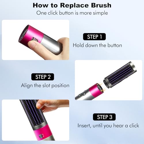 Dyson Airwrap Small Firm Smoothing Brush Attachment, Part No. 969488-01 Hair Styling Comb - Image 6