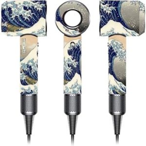 Dyson Supersonic Hair Dryer Skin Compatible Wrap Cover Blue Wave Multi-Color Stickers