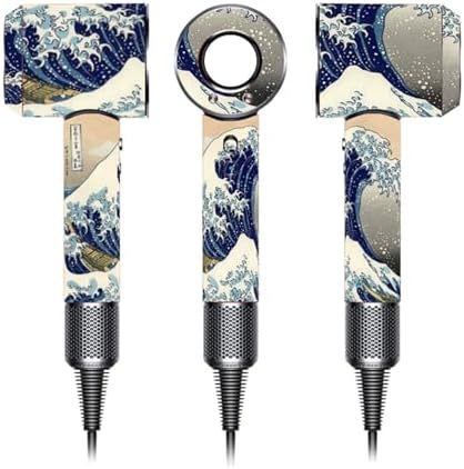Dyson Supersonic Hair Dryer Skin Compatible Wrap Cover Blue Wave Multi-Color Stickers