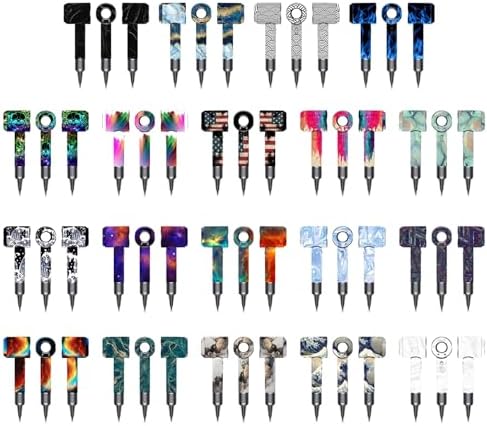 Dyson Supersonic Hair Dryer Skin Compatible Wrap Cover Blue Wave Multi-Color Stickers - Image 4
