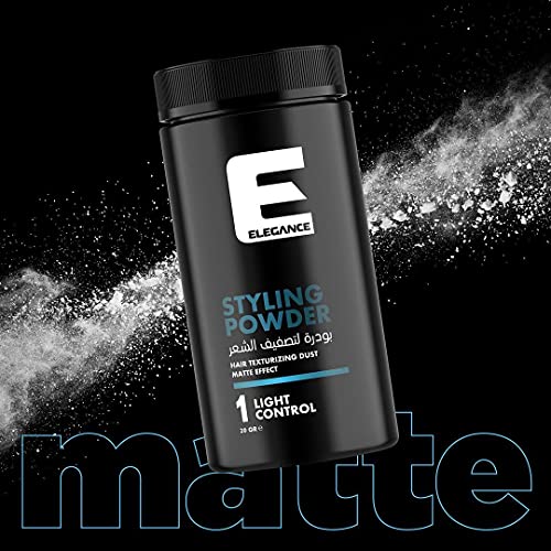 E Elegance Hair Styling Powder For Men - Reworkable Volumizing, Texturizing Powder For Extra Volume And Natural Look - Matte Finish - Strong Hold - Lightweight Texture - Suitable for All Hair Types - Image 2