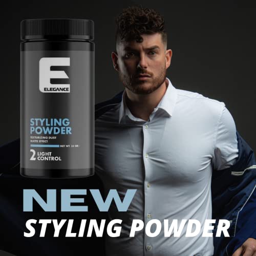 E Elegance Hair Styling Powder For Men - Reworkable Volumizing, Texturizing Powder For Extra Volume And Natural Look - Matte Finish - Strong Hold - Lightweight Texture - Suitable for All Hair Types - Image 3