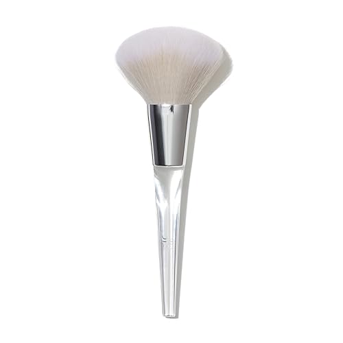 e.l.f. Precision Powder Brush for Detail Application, Synthetic, Silver - Image 4