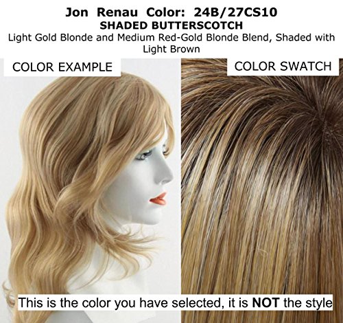 Easihair EasiPart HD 18" Synthetic Clip-In Hair Topper Shaded Butterscotch - Image 2