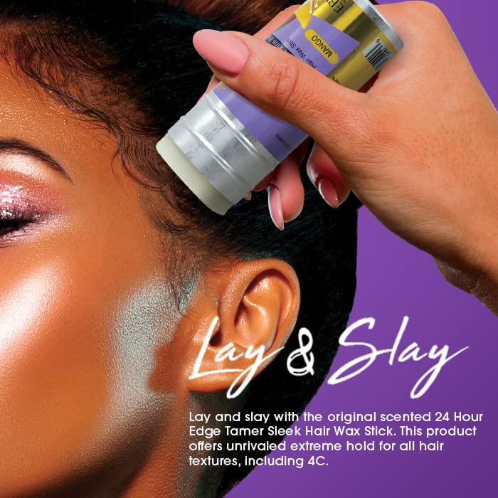 EBIN NEW YORK 24 Hour Edge Tamer Hair Sleek Stick, Extreme Firm Hold, 2.7 oz, Acai Berry – Sleek & Go, No Flaking and White Residue - Image 3