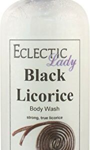 Eclectic Lady Liquid Pearl Body Wash - Black Licorice Scent 3-in-1 Use For Bubble Bath, Hand Soap & Body Wash, Phthalate-Free Black Licorice Fragrance, Handcrafted in USA (16 oz)
