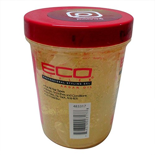 ECOCO EcoStyler Styling Gel, Moroccan Argan Oil, 32 oz (PACK OF 3) - Image 2