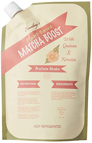 Ecoslay Matcha Boost 8oz Curly Hair Treatment Mask with Quinoa and Keratin