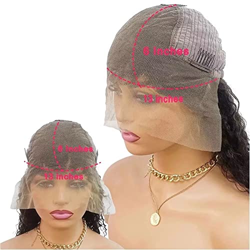 Edges Hairline 13x6 Lace Front Curly Wig Human Hair Pre Plucked with Baby Hair 150% Density Brazilian Virgin HD Lace Kinky Curly Frontal Wigs Human Hair for Women Glueless Wigs 24Inch - Image 6