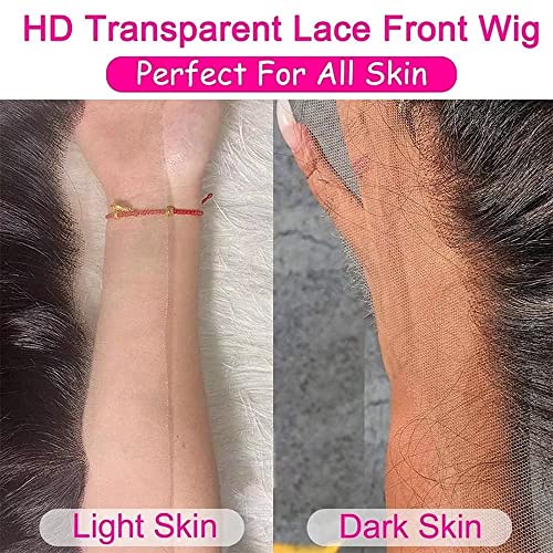 Edges Hairline 13x6 Lace Front Curly Wig Human Hair Pre Plucked with Baby Hair 150% Density Brazilian Virgin HD Lace Kinky Curly Frontal Wigs Human Hair for Women Glueless Wigs 24Inch - Image 7