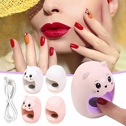 Eggs Shaped Creative Mini Nail Led Lamp, UV LED Mini Nails Lamp Professional Portable Nail Polish Curing Lamps Nail Dryer for Gel and Regular