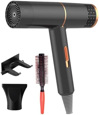 Electric Hair Dryer, Diffuser Hair Dryer 3 Speed, 3 Heat Setting, Low Noise Home Hair Dryer Hot Wind Comb Hair Salon Blowing Comb High-Power Temperature Control Electric Hair Dryer Home #B - Image 2