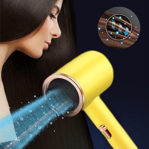 Electric Hair Dryer, Fast Drying Blow Dryer Lightweight Portable Hair Salon Blowing Dryer with Combs, Hot Cool Wind 3 Wind Speeds, Gifts for Women Girls Electric Hair Care Dryer Home Hair Dryer - Image 3