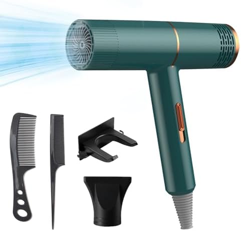 Electric Hair Dryer High-Power High-Speed Hair Dryer with Diffuser Electric Hair Dryer Home Hair Dryer Hot Wind Comb Hair Salon Blowing, with Comb and Stand Today - Image 7