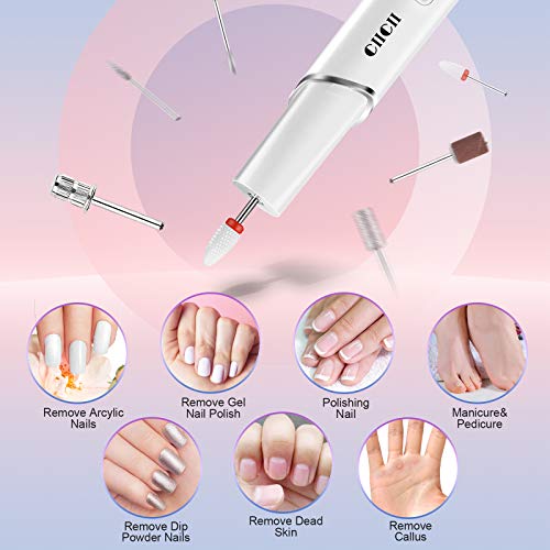 Electric Nail Drill Machine CIICII Professional 66-Piece Cordless Rechargeable Nail File Set for Acrylic Nails and DIY Manicure Pedicure - Image 5
