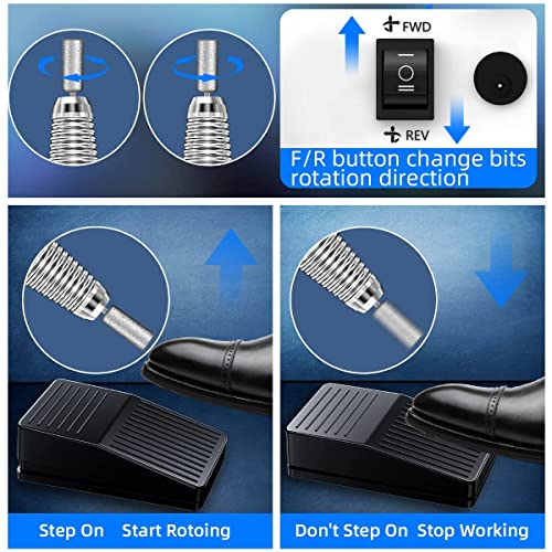 Pro 30000RPM Electric Nail Drill Machine with LED Display for Acrylic Gel Nails - Image 4