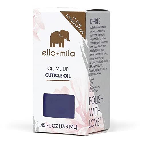Ella+Mila Premium Cuticle Oil 0.45 fl oz Nail Growth Treatment Lavender Oil Vitamin E - Image 2