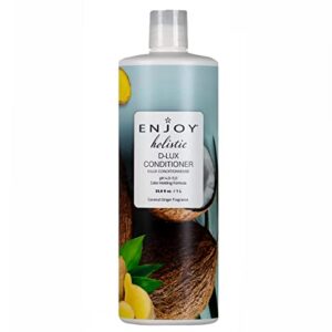 Enjoy Hair Care Holistic D-LUX Conditioner, pH 4.0-5.0, Hair Conditioner For Damaged Hair, Conditioner Curly Hair Products - 33 Fl Oz